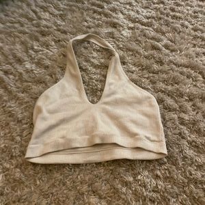 White Halter top